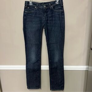 Citizens Of Humanity Deep Indigo Skinny Leg Low Waist Avedon #133 Stretch Jeans